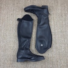 Mountain Horse Tall Riding Boots Womens 7/8 Black Leather Equestrian Zip