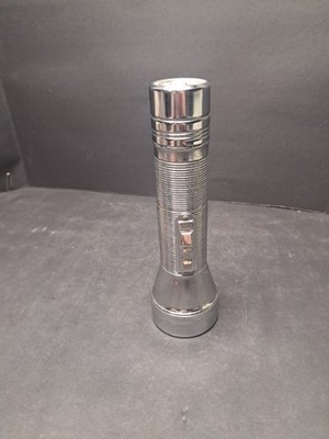      Vintage Dorchy Flashlight Chrome Quality Chrome   Tested Clean   