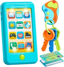 JOYIN Kleinkind Spielen Telefon, blau Spielze...