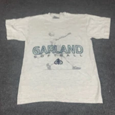 VTG Gear For Sports T Shirt Adult Small Gray Short Sleeve Garland Softball 90s