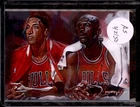 MICHAEL JORDAN PIPPEN 2019 EDWARD VELA SKETCH CARD SIGNED ARTIST /50 BULLS