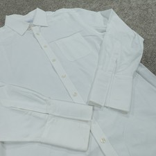 Charles Tyrwhitt Dress Shirt Mens 18 35 Button Up Slim White Tux French Cuffed