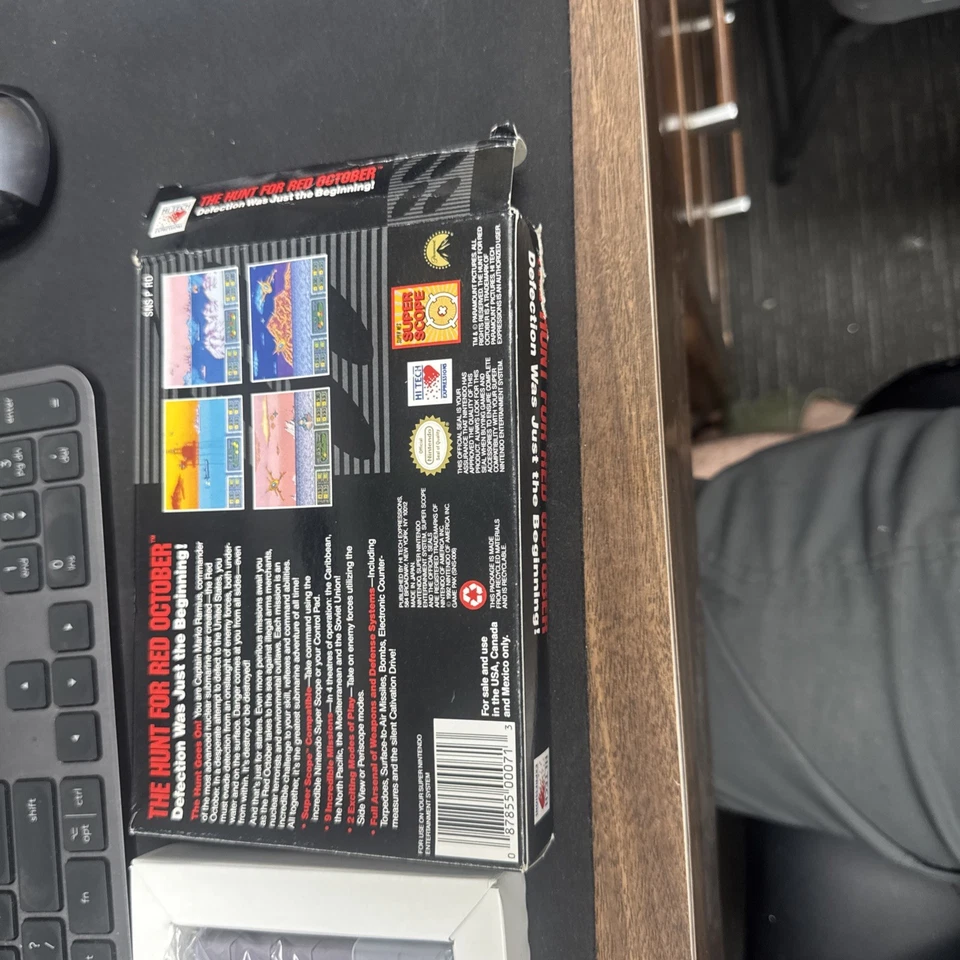 SNES The Hunt For Red October CIB w Manual - Image 4 of 4