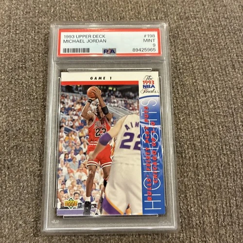 1993 Upper Deck Michael Jordan 198 PSA 9 Chicago Bulls HOF Goat Basketball Card