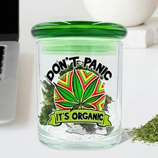 Stash Jar Smell Proof Container 6 oz Airtight Smell-Proof Premium Storage Jars