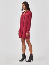 NEW Equipment Riannon silk mini shirt dress size small women’s