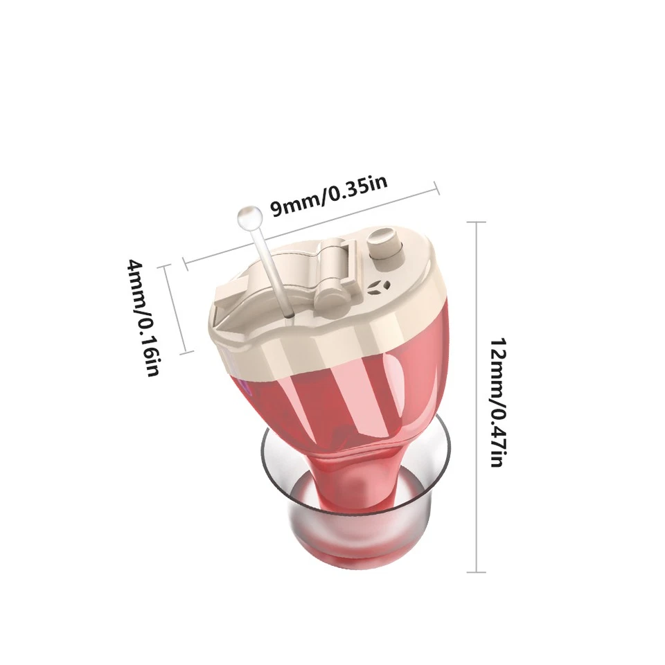 Digital Hearing Aids Small Invisible ITE Mini Sound Voice Amplifier Enhancer - Image 2 of 4