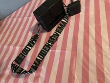 Steve Madden Black Crossbody Bag with Detachable Shoulder Strap  Matching Pouch