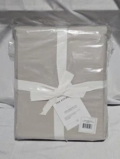 The Citizenry Stonewashed Organic Cotton Percale Duvet Set - Warm Grey F/Q