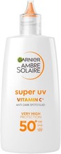 Image of Garnier Ambre Solaire Super UV Vitamin C Anti-Dark Spots Fluid SPF 50 New
