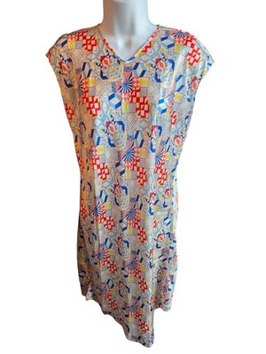 Forte Forte Geometric Silk Short Dress Size III (US Size L) Designer