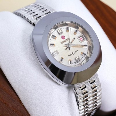 RADO DIASTAR Automatic Watch Stainless Bezel Date 3482 Vintage Unique