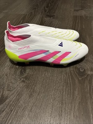 Adidas Predator Elite LL SG Cloud White/Lucid Pink/Lucid Lemon ID3848 Size 8.5