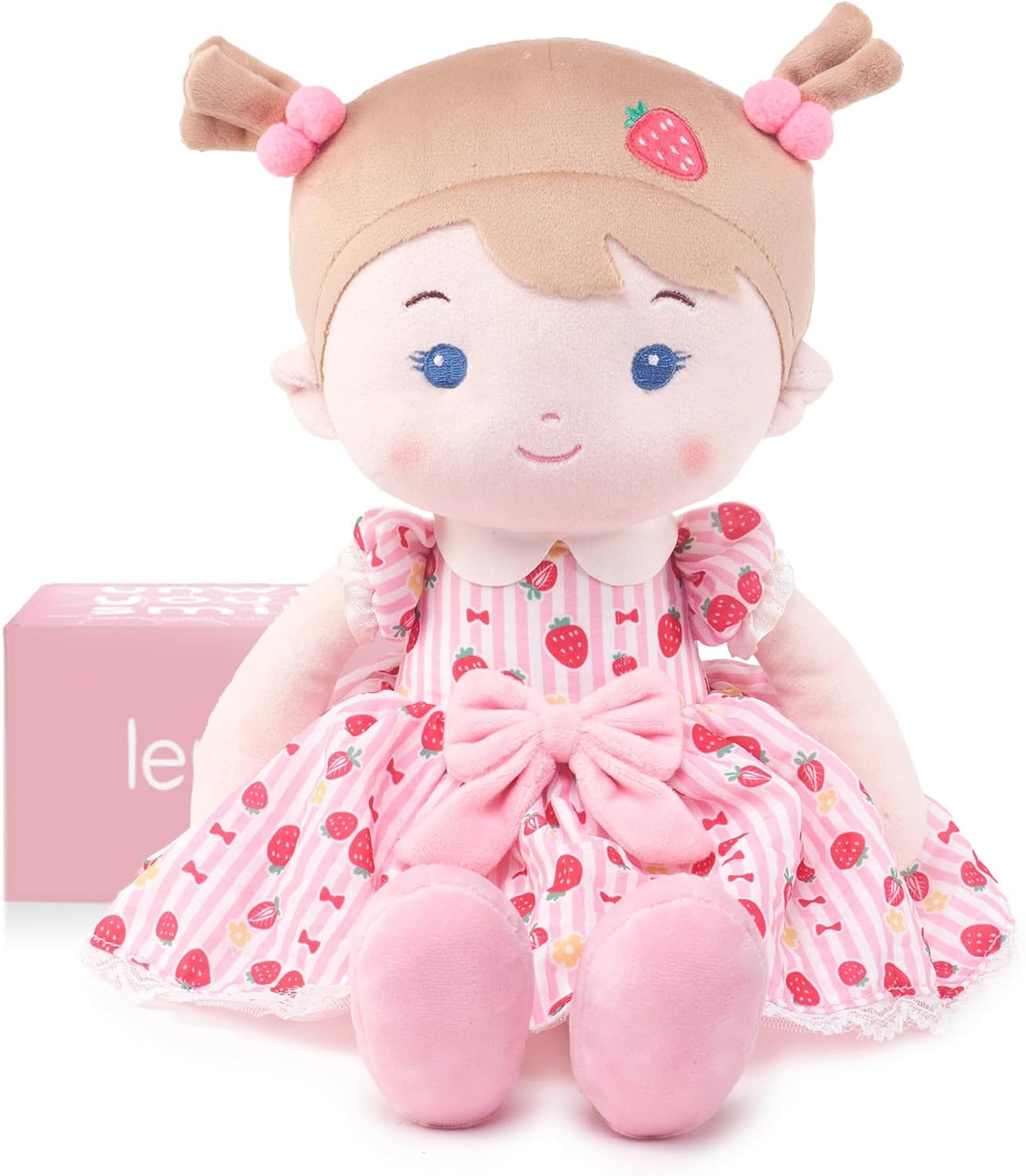 LeyaDoll Soft Baby Doll Toys (16''), My First Baby Rag Doll 