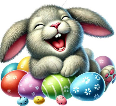 Frohe Ostern Hase Kaninchen Ei Wandbild Schlafzimmer Dekor Vinyl Aufkleber Abziehbild 6 Größen