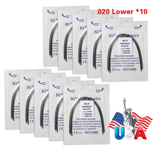 10 Confezioni Apparecchi Ortodontici Dentali Mini/Standard Roth/MBT 022 Ganci 345/Fili Arco O - Foto 67 di 104