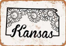 METAL SIGN - Kansas State 2 -- Vintage Look
