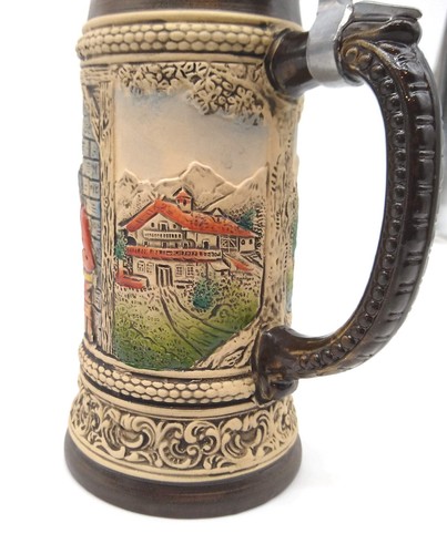 Egon Bay Beer Stein Limited Edition #1 /5000 W Germany Figural w Pewter Lid 10” - Picture 3 of 11