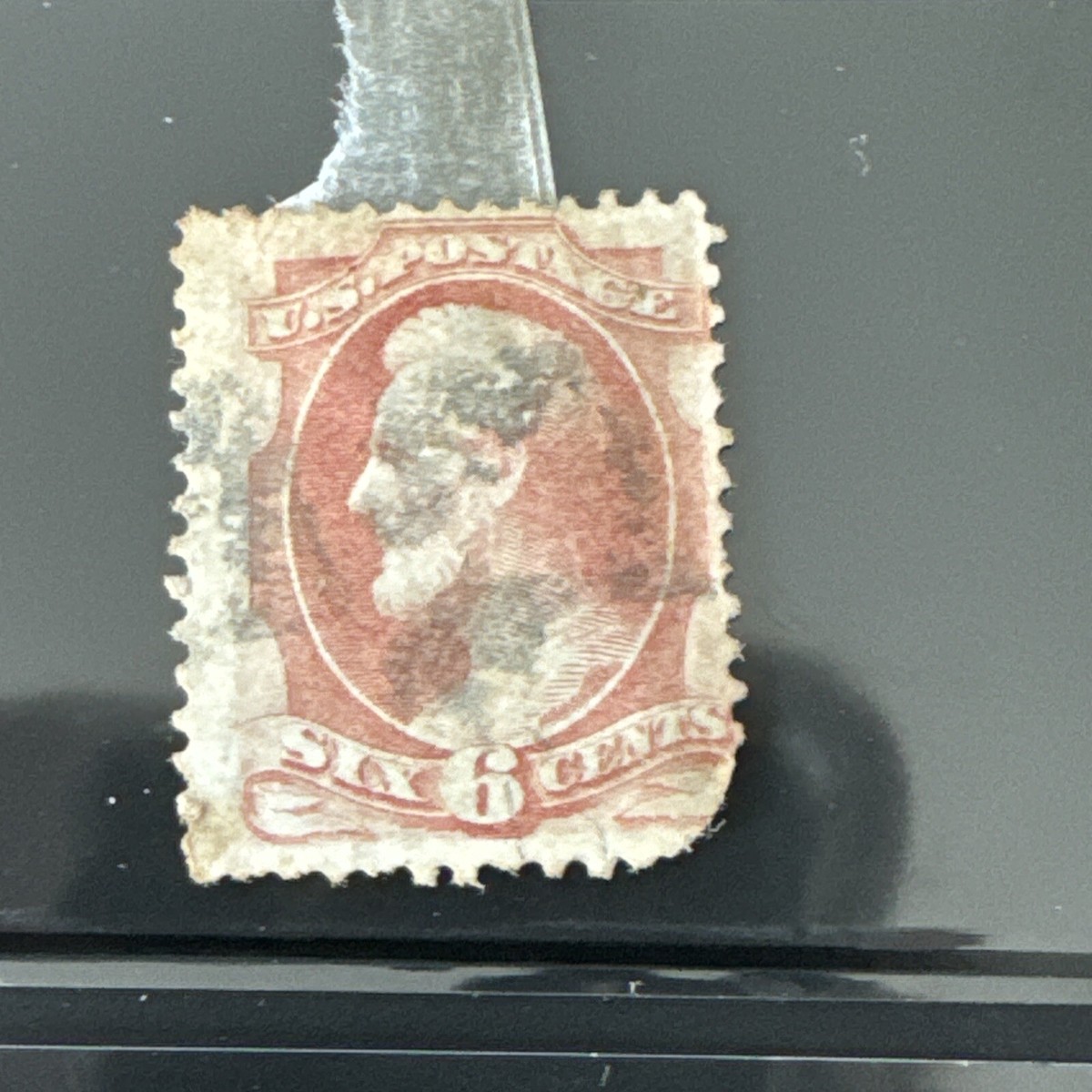 US Stamp S#159 Lincoln 6 Cents large margins and W cancel | eBay
