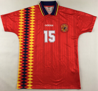 スペイン代表 adidas サッカーウェア　ユニホーム　1994年代　ビンテージ 90s adidas スペイン代表 1994 ユニフォーム 古着 ヴィンテージ