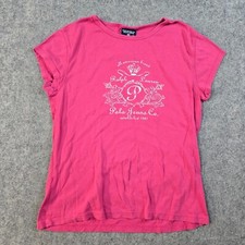 Vintage Y2K Polo Jeans Babydoll Womens Top Size L Kidcore Barbie Princess Pink