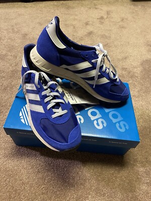 Genuine Authentic Vtg Adidas Sneakers TRX Shoes Men Size 7.5 Blue FY3651 UK7 NEW