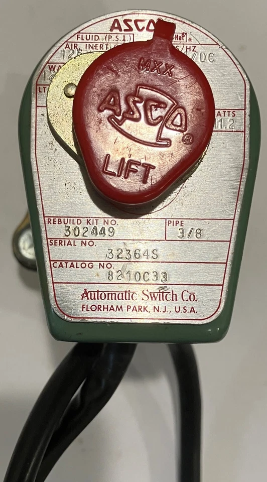Automatic Switch Company 8210C33 Air Solenoid N.O. 24VDC 125PSI 3/8NPT Mil Grade - Image 2 of 4