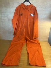 5XL Black Stallion FR Rated Orange Mechanic Coveralls Revco Ind Inmate Costume