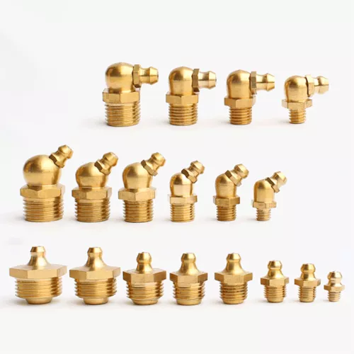 M4 M5 M6 M8 M10 M12 M14 M16 M20 Schmiernippel Hydraulik Fettnippel 45° 90° 180° - Bild 1 von 5