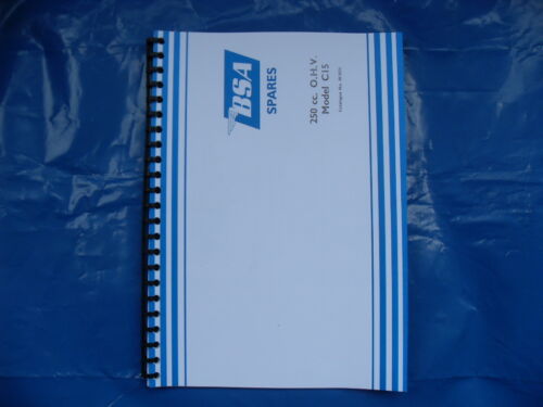 BSA C15 PARTS BOOK FOR DISTRIBUTOR MODELS 1958-ONWARDS - Picture 1 of 1