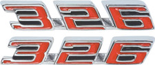 Zinc Die-Cast 326 Hood Emblem Set For 1967 Pontiac Firebird Made in the USA