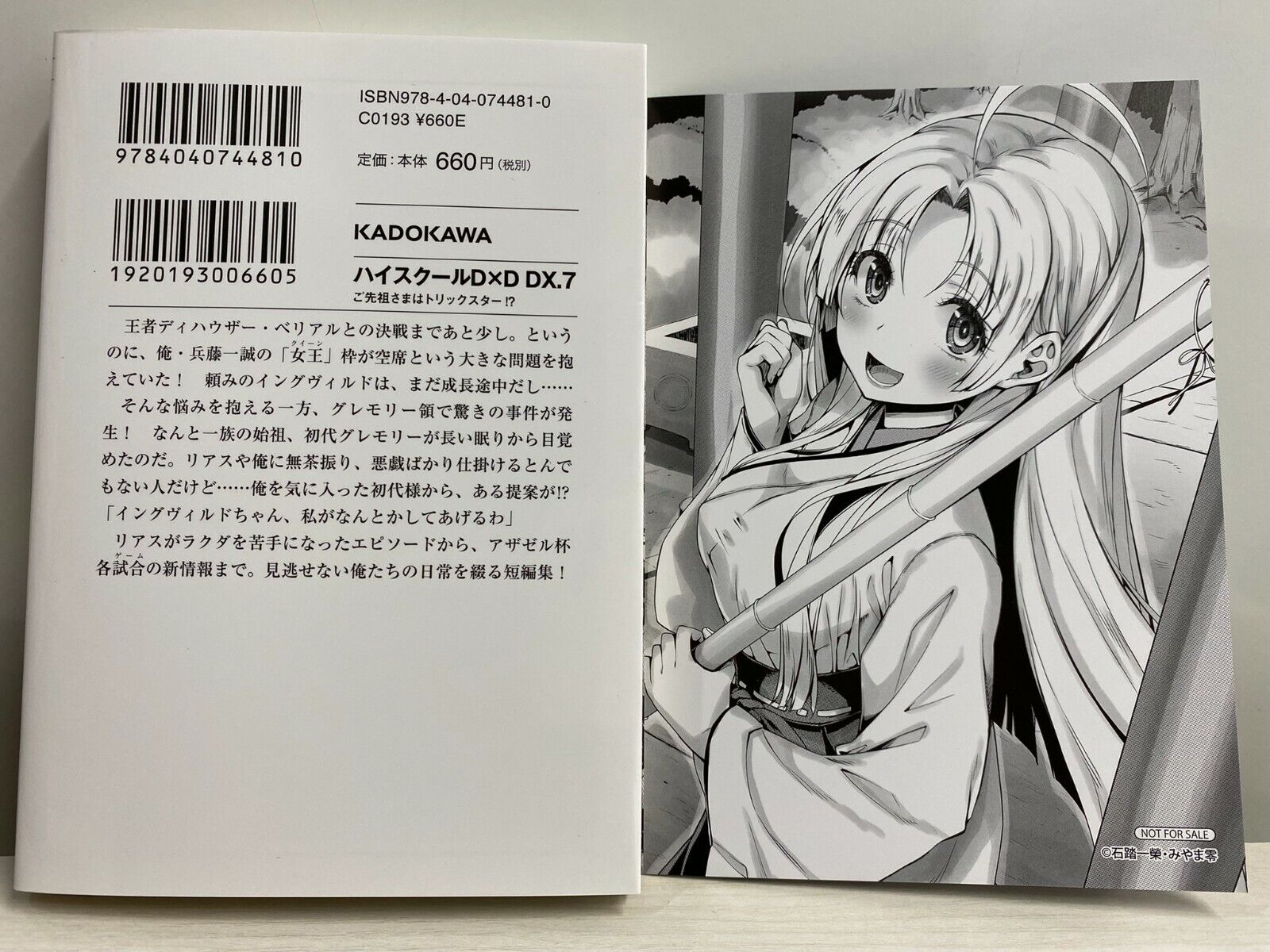 High School DxD DX.7 + Extra leaflet Set Japanese Novel Ichiei Ishibumi D×D