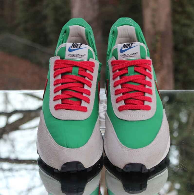 Nike Daybreak Undercover Lucky Green Women's Size 12.5 Red Nike Daybreak Undercover Lucky Green Women's Size 12.5 Red