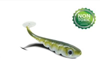 Delalande Toupti Shad 3cm lose - Barsch, Forelle, Döbel, Rapfen,... 3er Pack