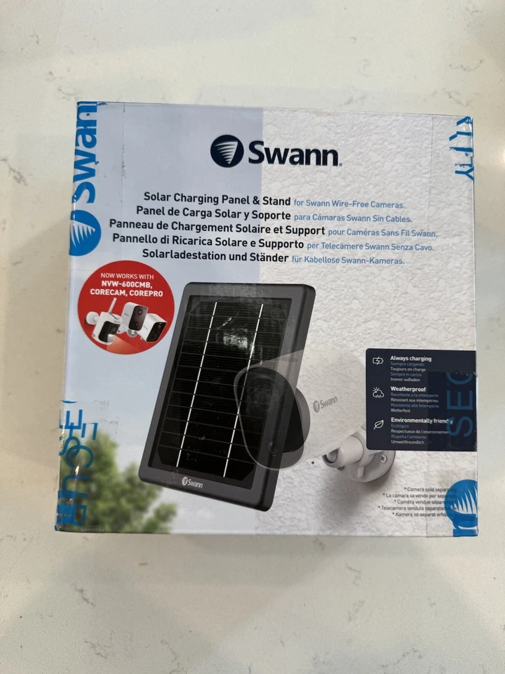 Swann - Two CoreCam Indoor/Outdoor Wireless Security Camera & Two Solar Chargers - Image 2 of 4
