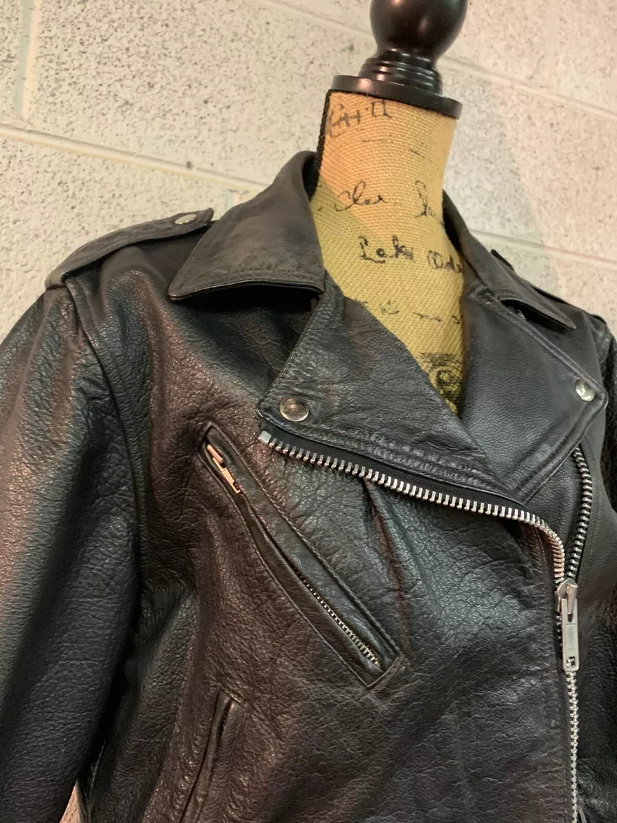 Cooper leather motorcycle clearance jacket