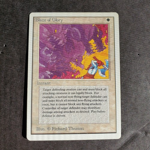 Mtg Magic The Gathering Blaze Of Glory Unlimited Rare English Lp Ebay