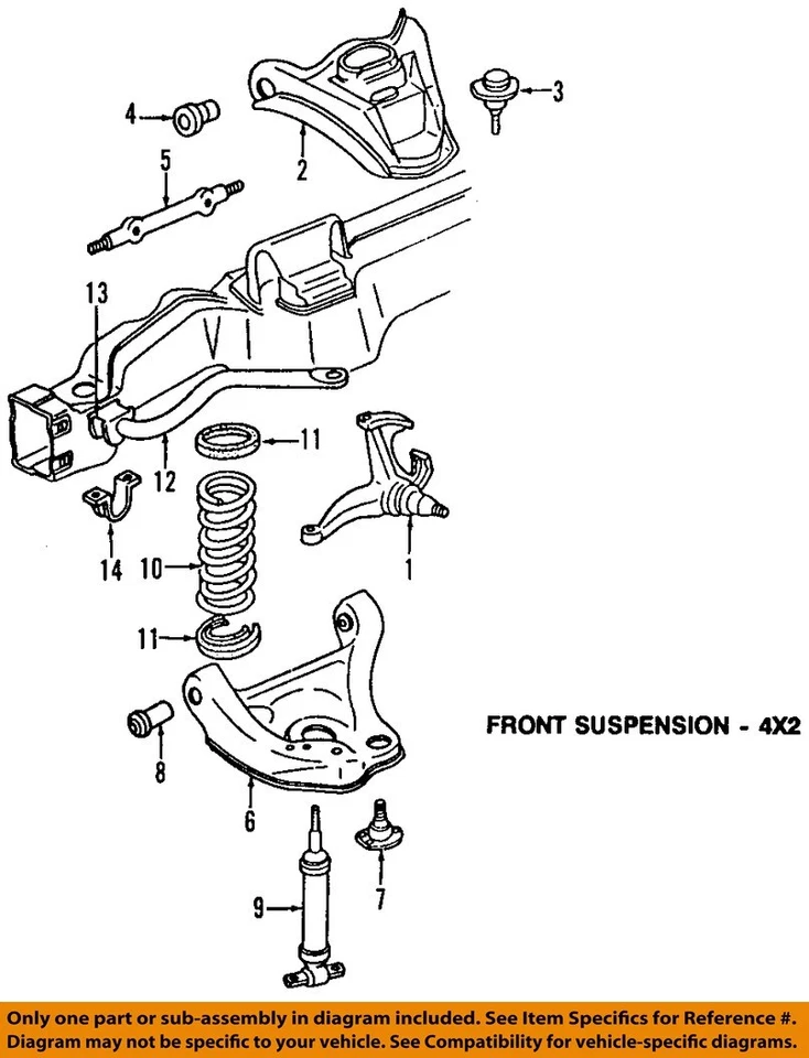Used Front Suspension Stabilizer Bar fits: 2000 Chevrolet Astro Front 28mm Front - Изображение 3 из 4