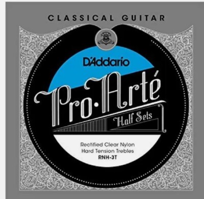 Pro-Arte Rectified Clear Nylon Classical Guitar Half Set Hard Tension RNH-3T