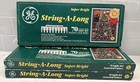 3 Boxes GE String A Long Christmas Lights Multicolor Miniature Bulbs 70 per Set