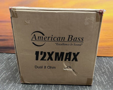 American Bass Xmaxxx 12" Subwoofer 6000 Watts Dual 2 Ohm 12xmax D2 Subwoofer