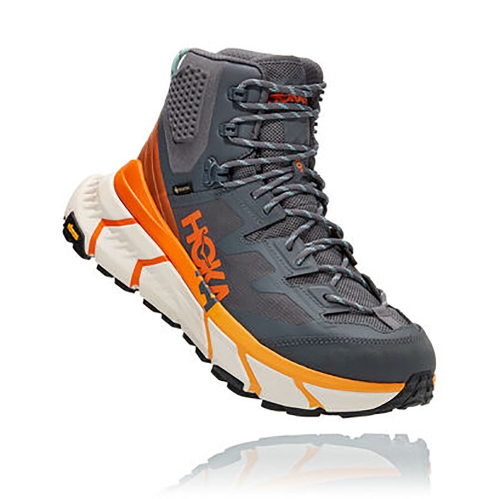 Hoka One One Tennine Caminata GTX Castlerock Caqui Naranja 1113510-CPOR Hombres EE. UU. 10