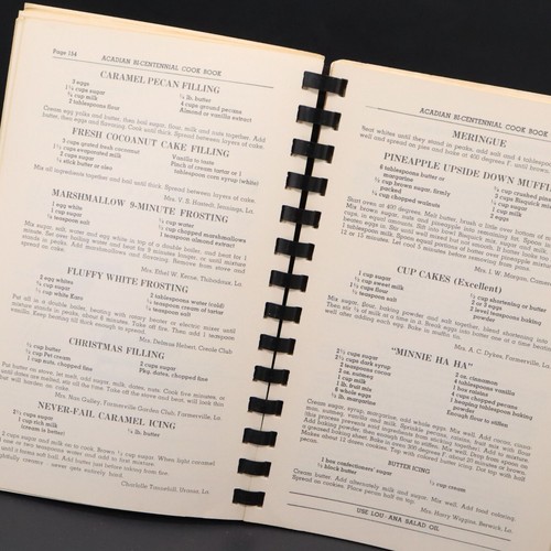 Vtg 1955 Acadian Bi-Centennial Cookbook Jennings, Louisiana Cajun Creole Recipes - Picture 6 of 14