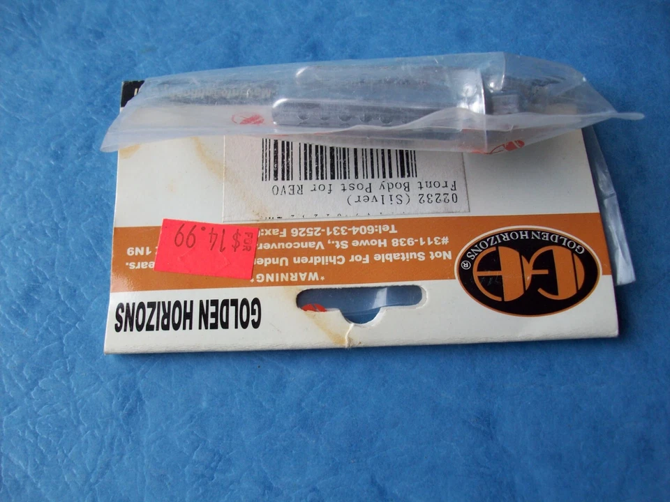 VINTAGE GOLDEN HORIZONS 02232 FRONT BODY POST SILVER (2) TRAXXAS REVO 02232S NIP - Image 2 of 2