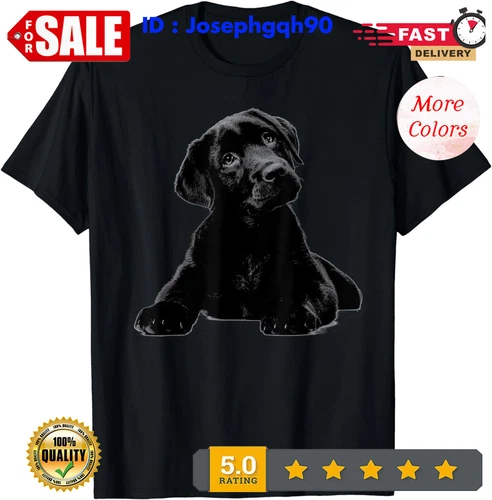 2025/Black Lab Puppy Dog Shirt Graphic Tees Men - Dog Mom Shirt T-Shirt. - Picture 1 of 1