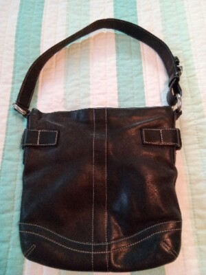 バッグ Coach 1453 Soho Black Leather Shoulder Bag | eBay
