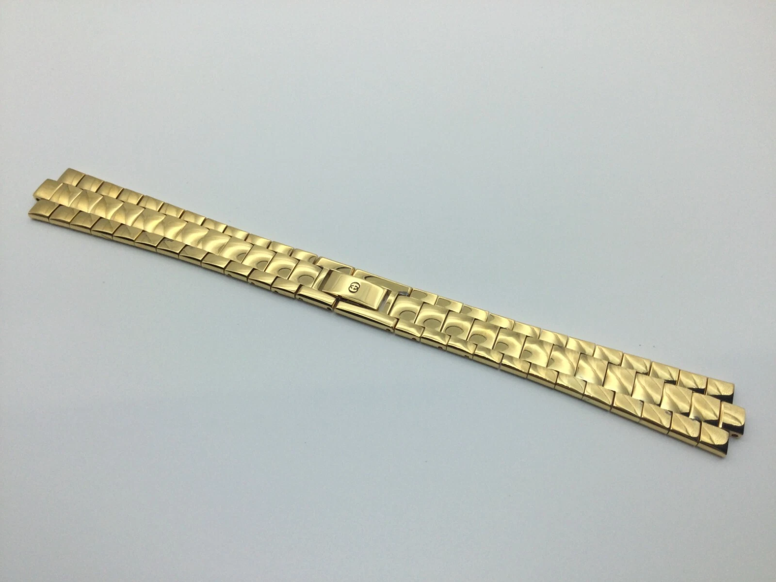 BRACELET DE MONTRE GUCCI ORIGINAL 16 MM POUR 3300 L 1ÈRE GÉNÉRATION JAUNE