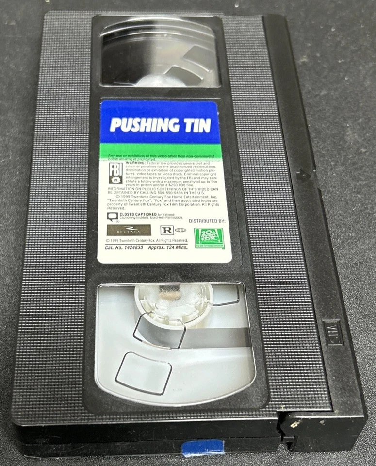 Pushing Tin VHS John Cusack Billy Bob Thornton Angelina Jolie Blockbuster Rental - Image 4 of 4