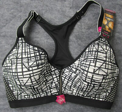 maidenform sports bra zip front