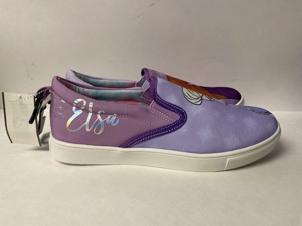 Disney Frozen ZAPATOS ANNA & ELSA Zapatillas sin cordones Mocasines Planos Mocasines Planos Mocasines Talla 2 Foto 2 de 4